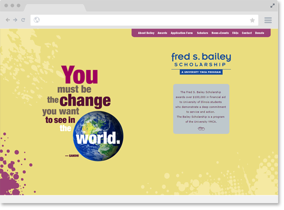 Bailey Scholarship website
